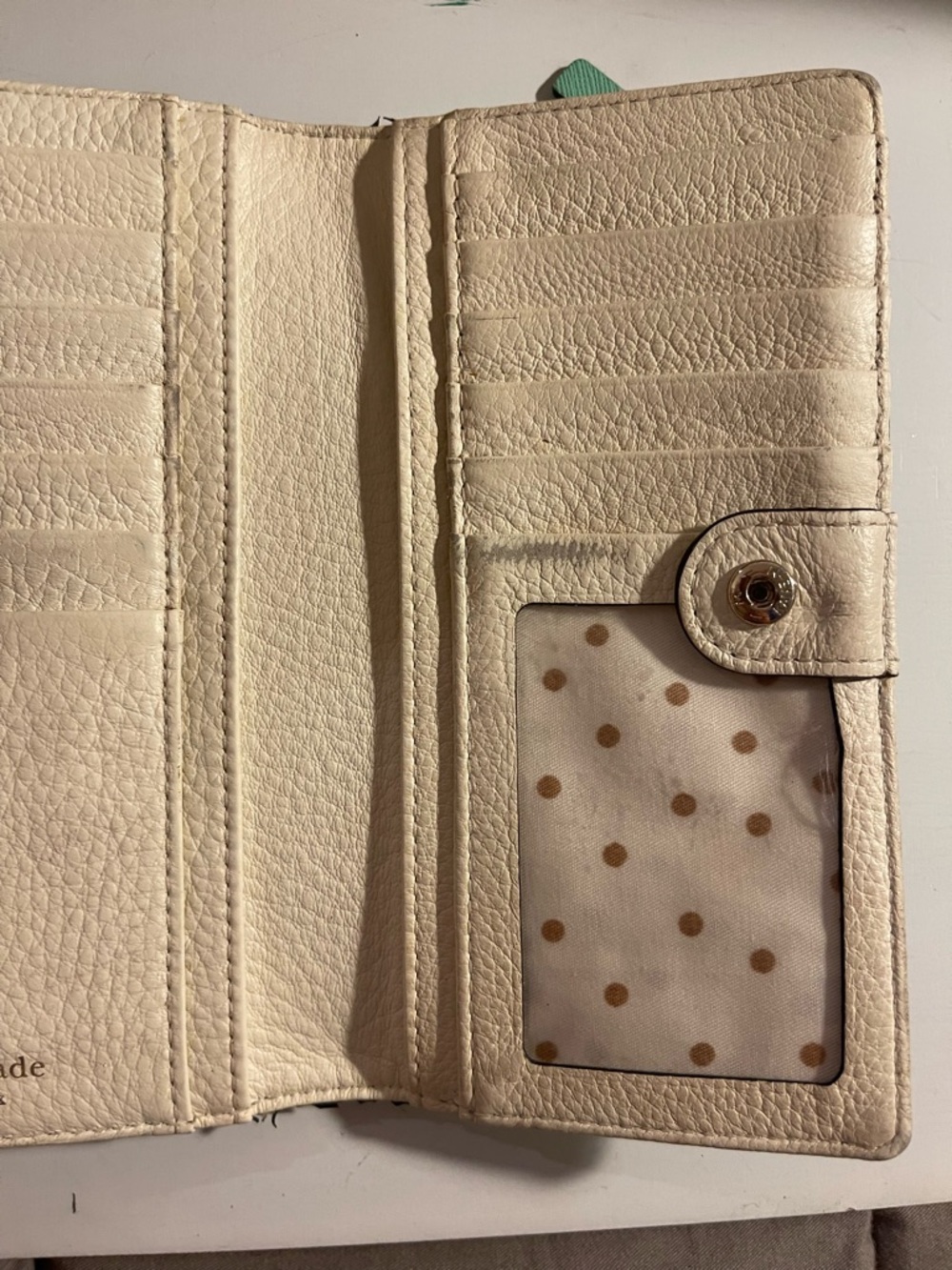 Kate Spade Teal Bifold Wallet - Picture 9 of 9